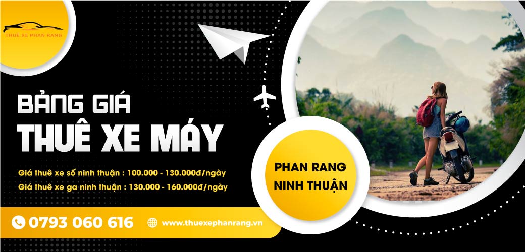 bảng giá thuê xe máy phan rang ninh thuận định dung travel