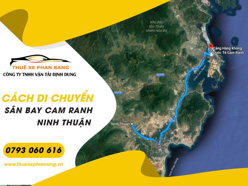 cách di chuyển từ sân bay cam ranh đi ninh thuận và ngược lại