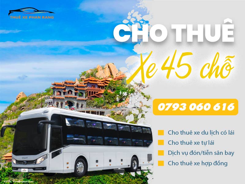 dịch vụ cho thuê xe 45 chỗ phan rang ninh thuận