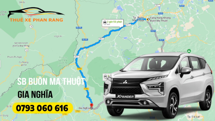 thuê xe đưa đón sân bay Buôn Ma Thuột đi Gia Nghĩa